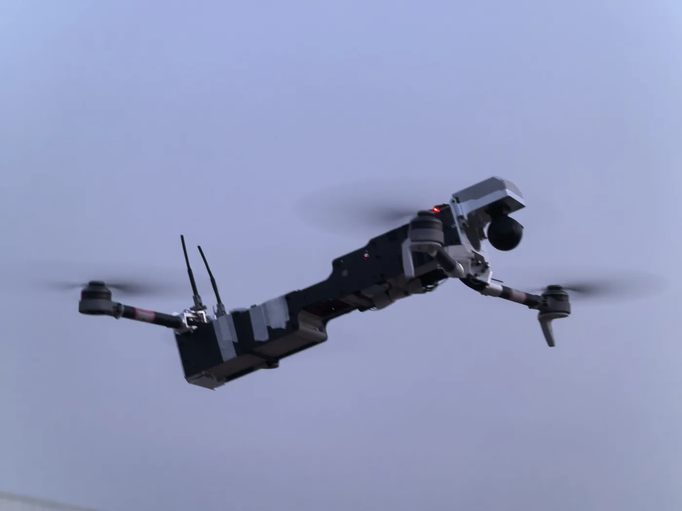 Star United Flight Control FL750 Micro Unmanned Combat System II In Flight